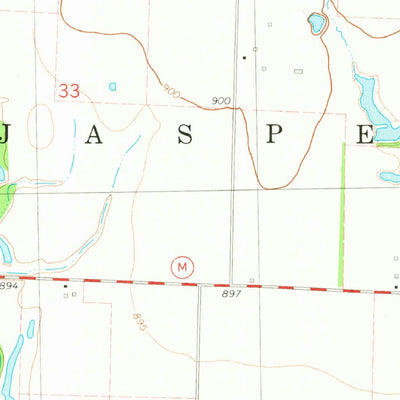 United States Geological Survey Asbury, MO-KS (1981, 24000-Scale) digital map