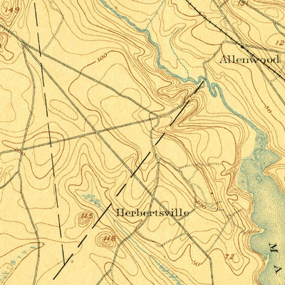 United States Geological Survey Asbury Park, NJ (1893, 62500-Scale) digital map