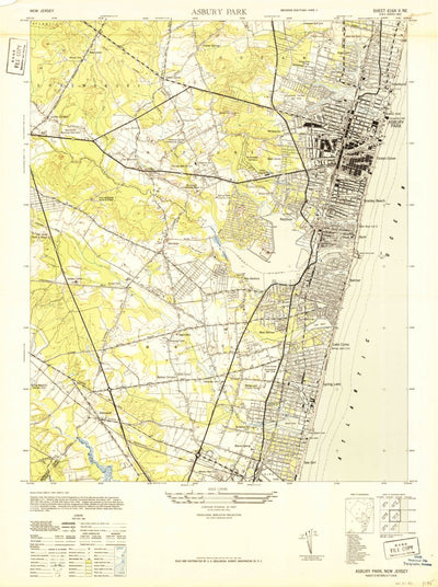 United States Geological Survey Asbury Park, NJ (1943, 24000-Scale) digital map