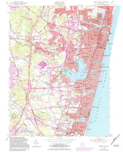 United States Geological Survey Asbury Park, NJ (1954, 24000-Scale) digital map