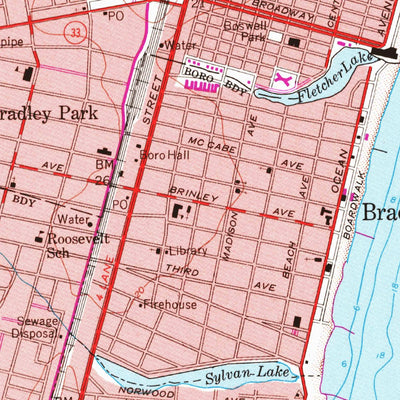 United States Geological Survey Asbury Park, NJ (1954, 24000-Scale) digital map