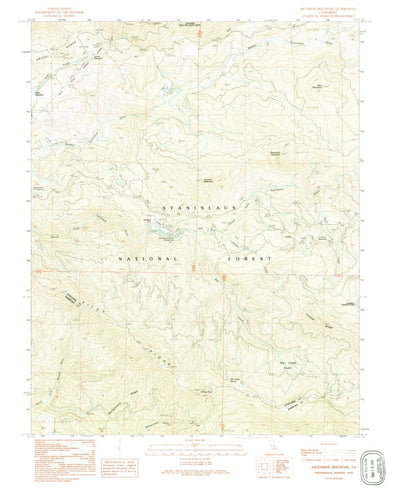 United States Geological Survey Ascension Mountain, CA (1992, 24000-Scale) digital map
