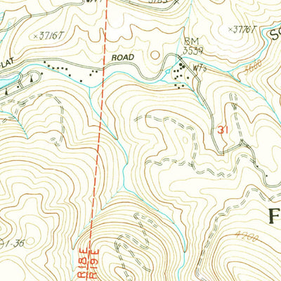 United States Geological Survey Ascension Mountain, CA (1992, 24000-Scale) digital map