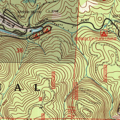 United States Geological Survey Ascension Mountain, CA (2001, 24000-Scale) digital map