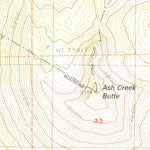 United States Geological Survey Ash Creek Butte, CA (1986, 24000-Scale) digital map