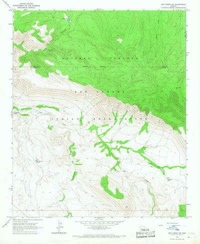 United States Geological Survey Ash Creek NE, AZ (1966, 24000-Scale) digital map