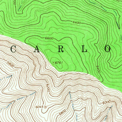 United States Geological Survey Ash Creek NE, AZ (1966, 24000-Scale) digital map