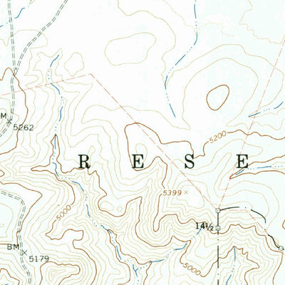 United States Geological Survey Ash Creek Ranch, AZ (1966, 24000-Scale) digital map