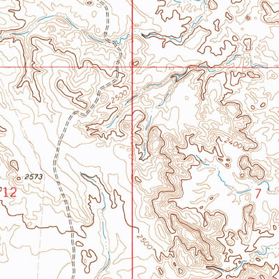 United States Geological Survey Ash Creek West, MT (1972, 24000-Scale) digital map