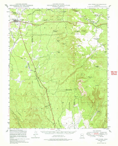 United States Geological Survey Ash Fork, AZ (1947, 62500-Scale) digital map
