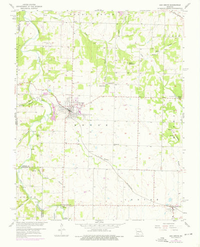 United States Geological Survey Ash Grove, MO (1956, 24000-Scale) digital map