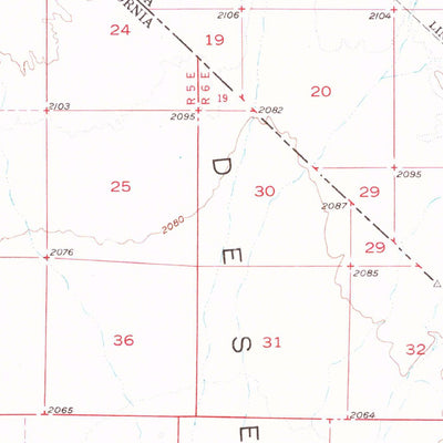 United States Geological Survey Ash Meadows, NV-CA (1952, 62500-Scale) digital map