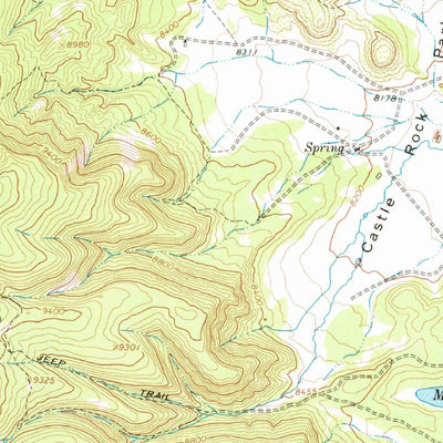 United States Geological Survey Ash Mountain, NM-CO (1962, 62500-Scale) digital map