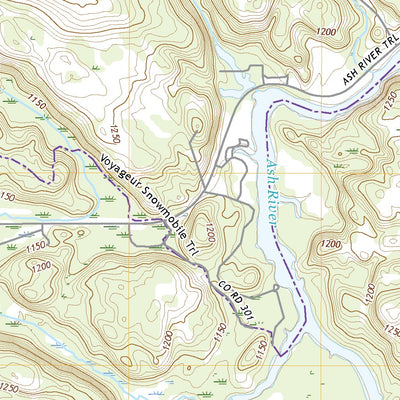 United States Geological Survey Ash River NE, MN (2022, 24000-Scale) digital map
