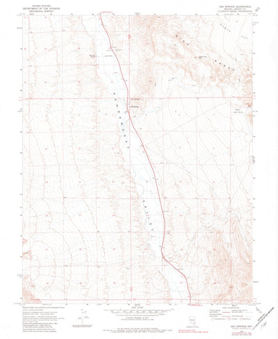 United States Geological Survey Ash Springs, NV (1969, 24000-Scale) digital map