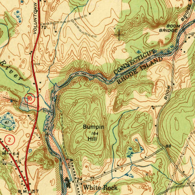 United States Geological Survey Ashaway, RI-CT (1943, 31680-Scale) digital map