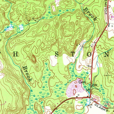 United States Geological Survey Ashaway, RI-CT (1953, 24000-Scale) digital map