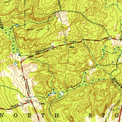 United States Geological Survey Ashaway, RI-CT (1953, 31680-Scale) digital map
