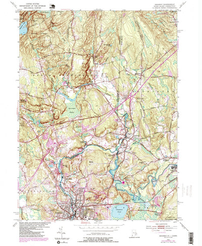 United States Geological Survey Ashaway, RI-CT (1984, 24000-Scale) digital map