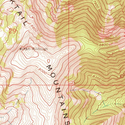 United States Geological Survey Ashbough Canyon, MT (1961, 24000-Scale) digital map