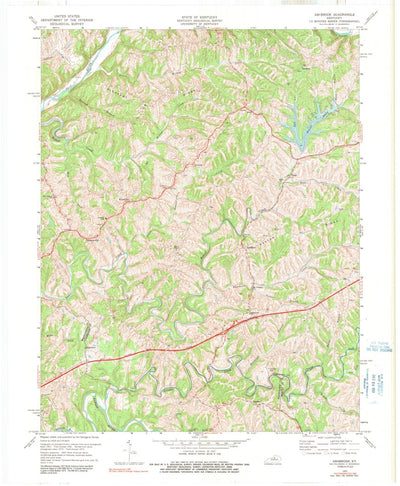 United States Geological Survey Ashbrook, KY (1972, 24000-Scale) digital map