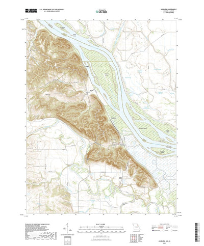 United States Geological Survey Ashburn, MO (2021, 24000-Scale) digital map