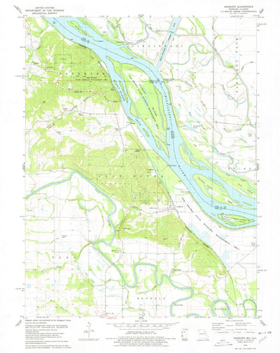 United States Geological Survey Ashburn, MO-IL (1978, 24000-Scale) digital map