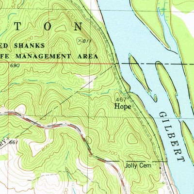 United States Geological Survey Ashburn, MO-IL (1978, 24000-Scale) digital map