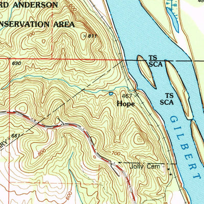United States Geological Survey Ashburn, MO-IL (1993, 24000-Scale) digital map