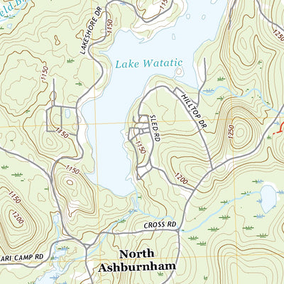 United States Geological Survey Ashburnham, MA (2021, 24000-Scale) digital map