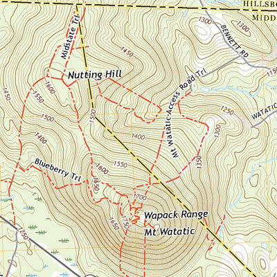 United States Geological Survey Ashburnham, MA (2021, 24000-Scale) digital map
