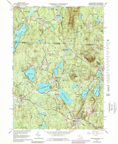 United States Geological Survey Ashburnham, MA-NH (1965, 24000-Scale) digital map