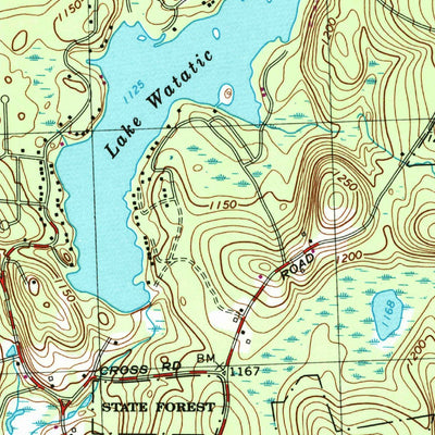 United States Geological Survey Ashburnham, MA-NH (1965, 24000-Scale) digital map