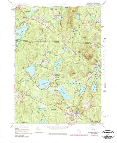 United States Geological Survey Ashburnham, MA-NH (1965, 25000-Scale) digital map