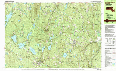 United States Geological Survey Ashburnham, MA-NH (1988, 25000-Scale) digital map