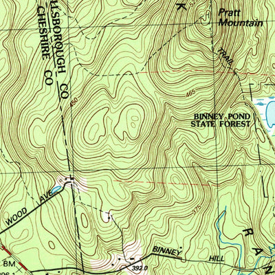 United States Geological Survey Ashburnham, MA-NH (1988, 25000-Scale) digital map