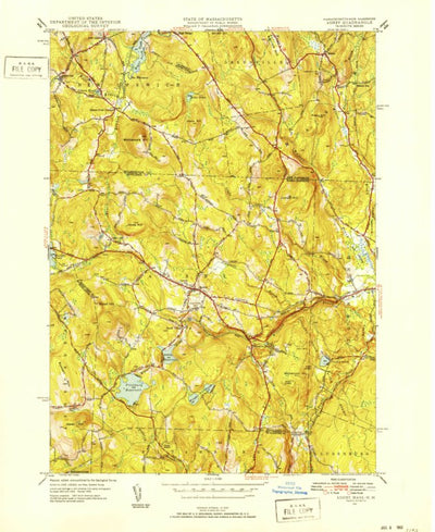United States Geological Survey Ashby, MA-NH (1950, 31680-Scale) digital map