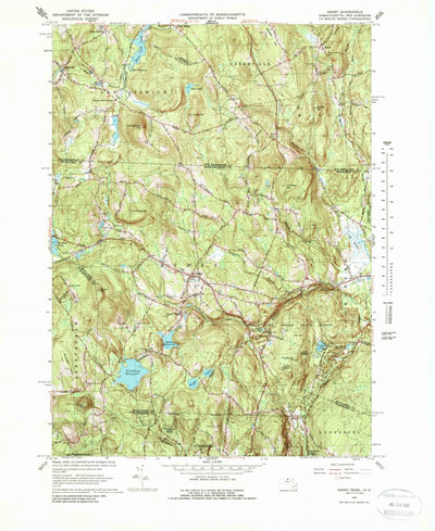United States Geological Survey Ashby, MA-NH (1965, 25000-Scale) digital map