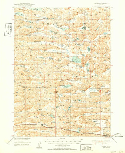 United States Geological Survey Ashby, NE (1949, 62500-Scale) digital map