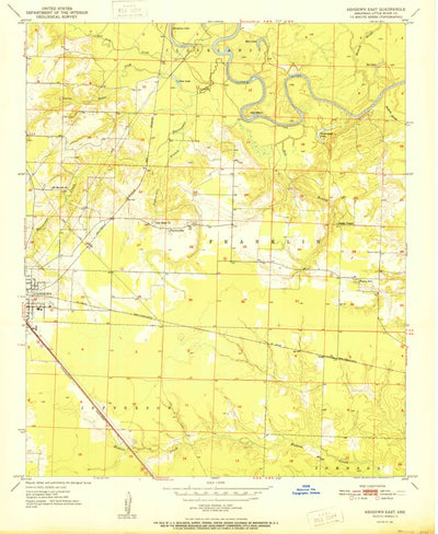 United States Geological Survey Ashdown East, AR (1951, 24000-Scale) digital map