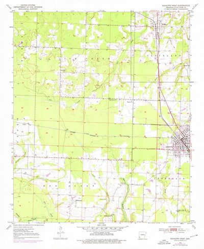 United States Geological Survey Ashdown West, AR (1950, 24000-Scale) digital map