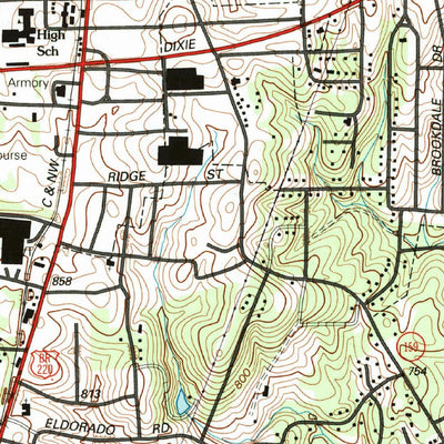 United States Geological Survey Asheboro, NC (1994, 24000-Scale) digital map