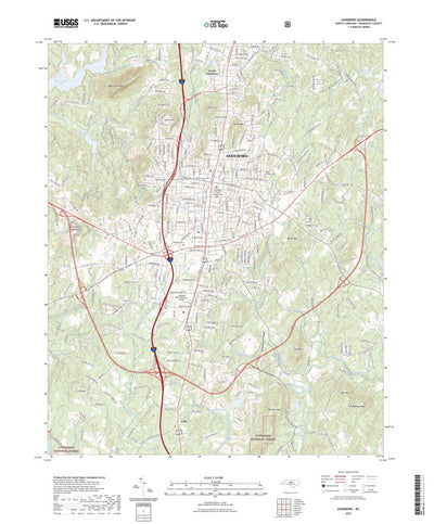 United States Geological Survey Asheboro, NC (2022, 24000-Scale) digital map
