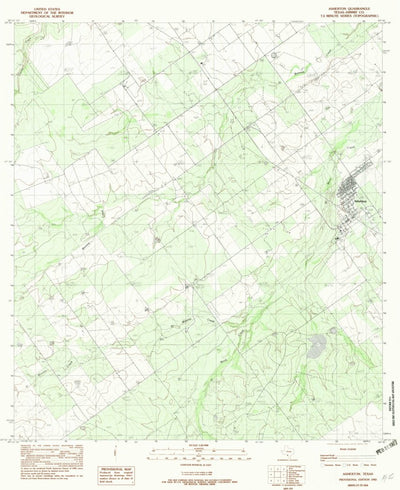 United States Geological Survey Asherton, TX (1982, 24000-Scale) digital map