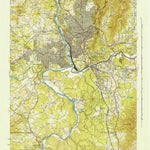 United States Geological Survey Asheville, NC (1943, 24000-Scale) digital map