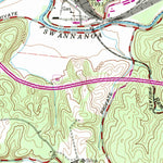 United States Geological Survey Asheville, NC (1961, 24000-Scale) digital map