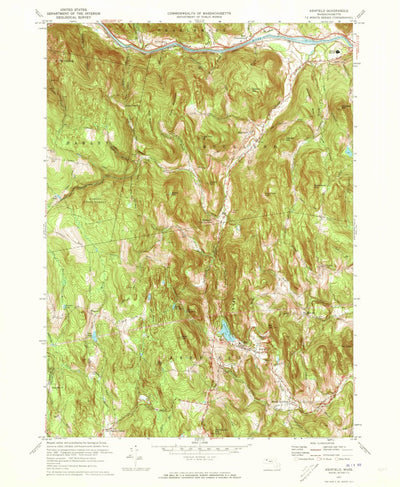 United States Geological Survey Ashfield, MA (1971, 24000-Scale) digital map