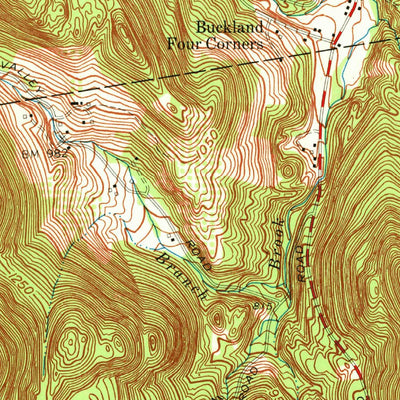 United States Geological Survey Ashfield, MA (1971, 24000-Scale) digital map
