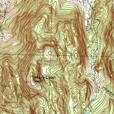 United States Geological Survey Ashfield, MA (1971, 25000-Scale) digital map