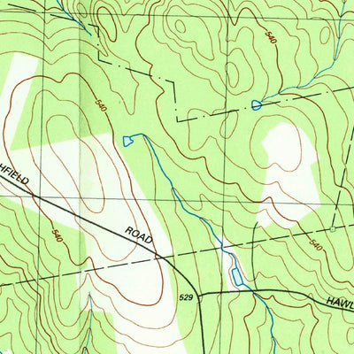 United States Geological Survey Ashfield, MA (1990, 25000-Scale) digital map